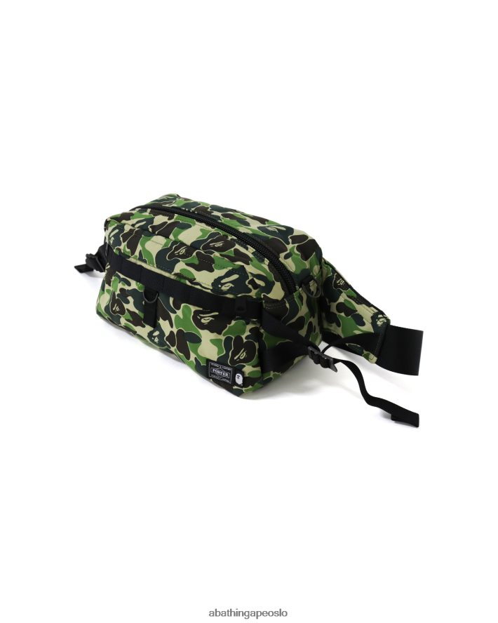 porter abc camo midjeveske 6XV620755 militærgrønn A Bathing Ape menn