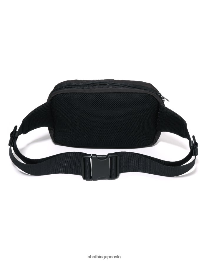 x porter solid camo midjeveske 6XV620431 svart A Bathing Ape menn