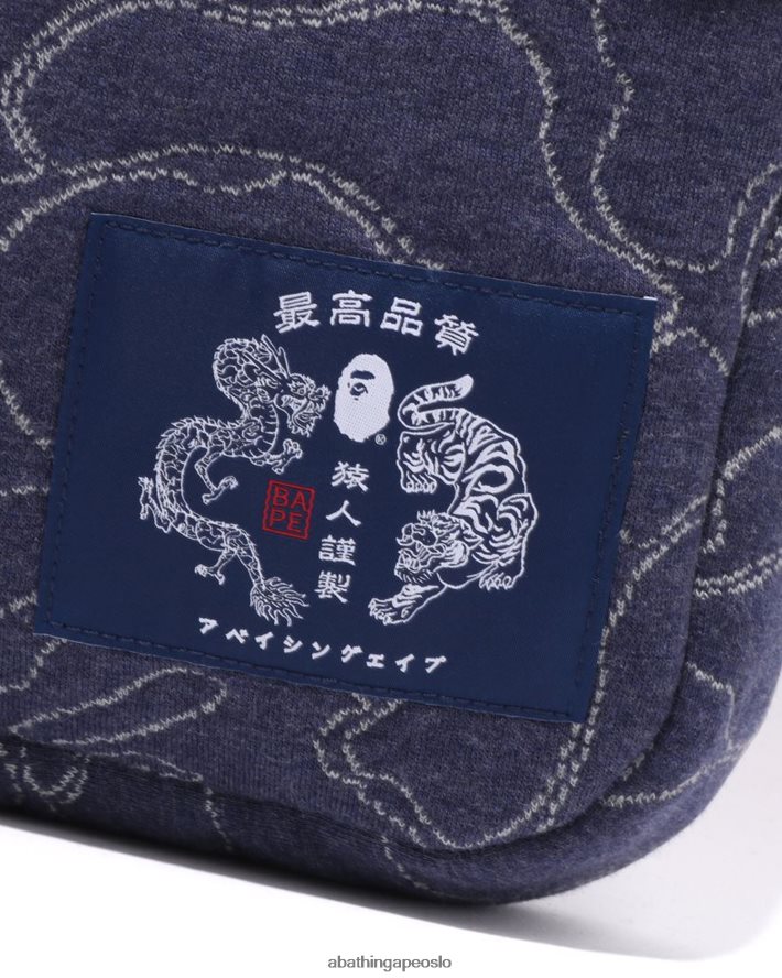 abc camo skulderveske 6XV620421 marineblå A Bathing Ape menn