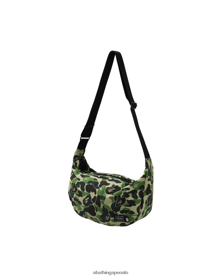 porter abc camo skulderveske 6XV620754 militærgrønn A Bathing Ape menn