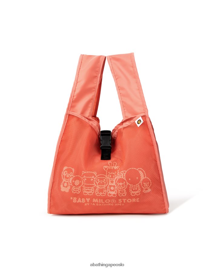 baby milo tote bag 6XV620746 rosa A Bathing Ape menn