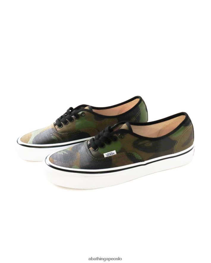 bape x vans 1. camo autentisk 6XV620725 militærgrønn A Bathing Ape menn