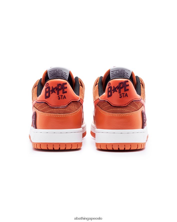 sk8 sta #2 6XV620685 oransje A Bathing Ape menn