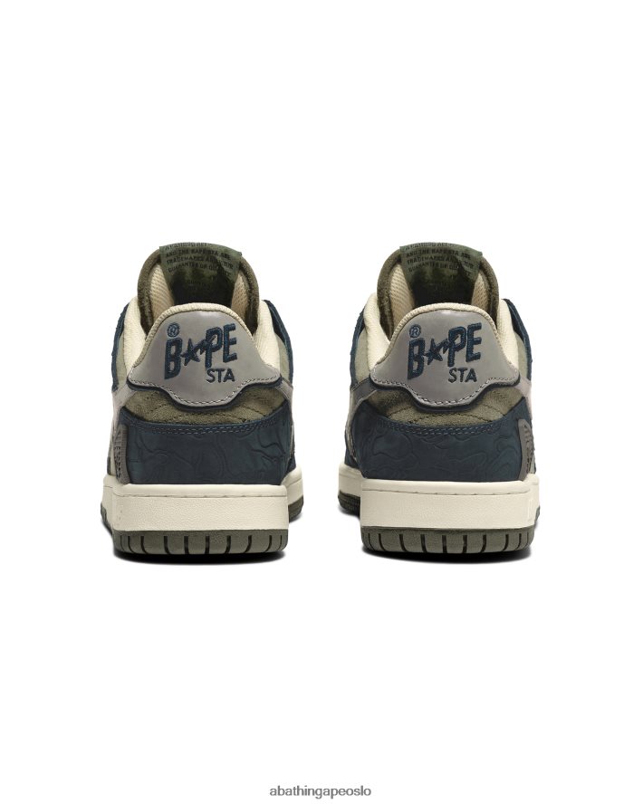 sk8 sta joggesko 6XV620731 marineblå A Bathing Ape menn