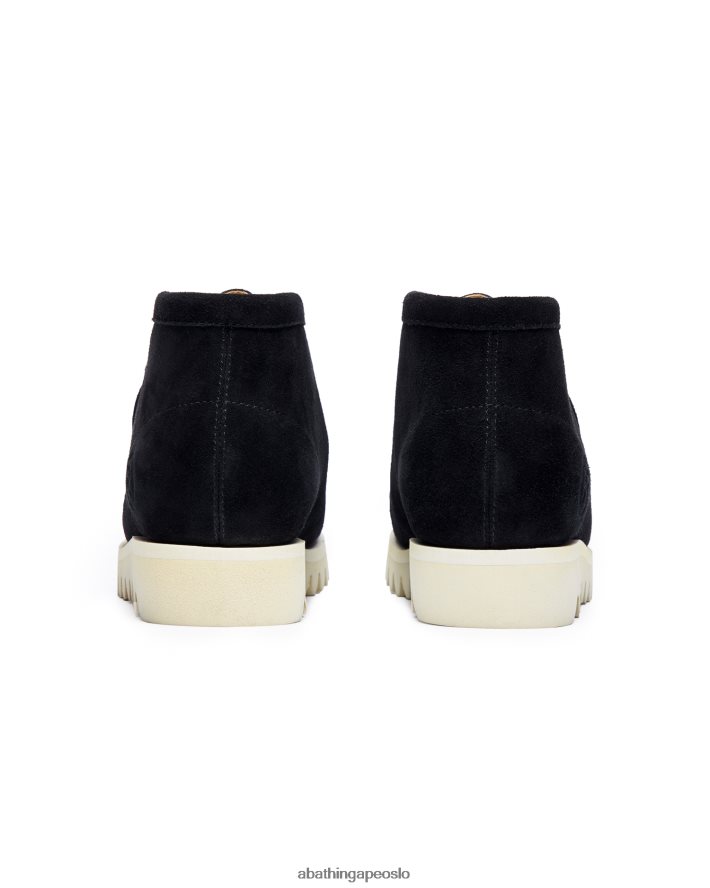 semsket skinn manhunt m2 6XV620689 svart A Bathing Ape menn