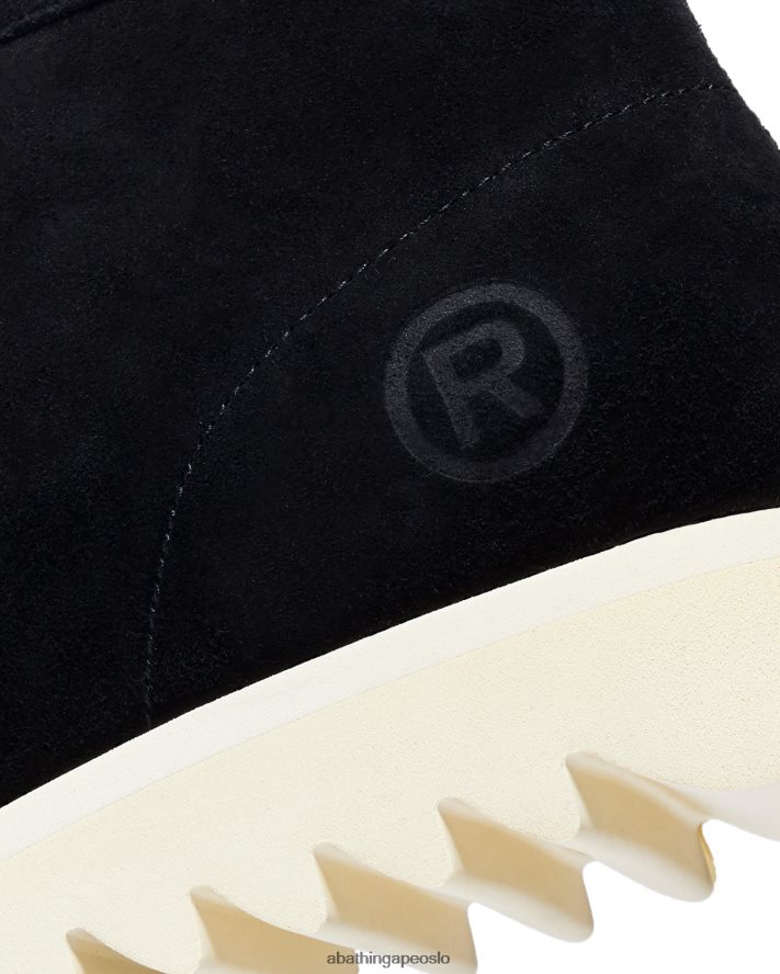 semsket skinn manhunt m2 6XV620689 svart A Bathing Ape menn