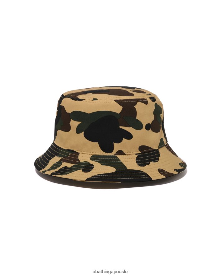 1. camo bøttehatt 6XV620385 kaki A Bathing Ape menn