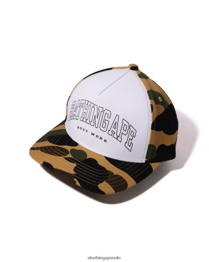 1. camo cap 6XV620472 gul A Bathing Ape menn