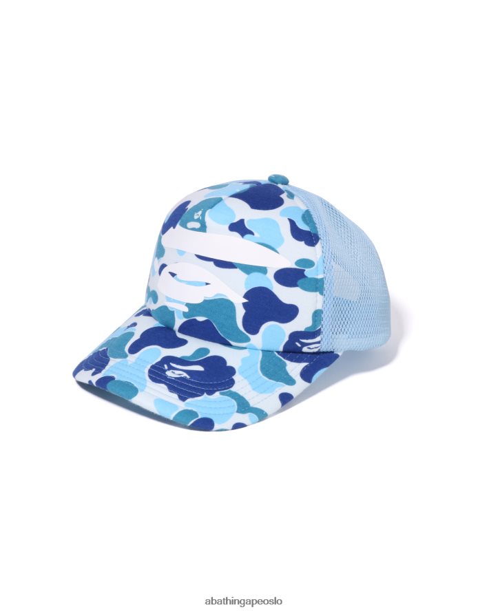 abc camo face mesh cap 6XV620402 lyse blå A Bathing Ape menn