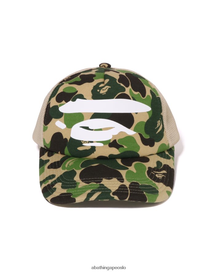 abc camo face mesh cap 6XV620403 militærgrønn A Bathing Ape menn