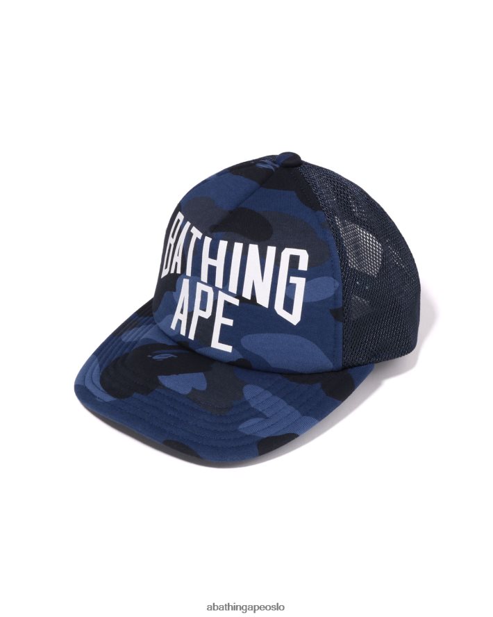 farge camo nyc logo nettinghette 6XV620534 marineblå A Bathing Ape menn