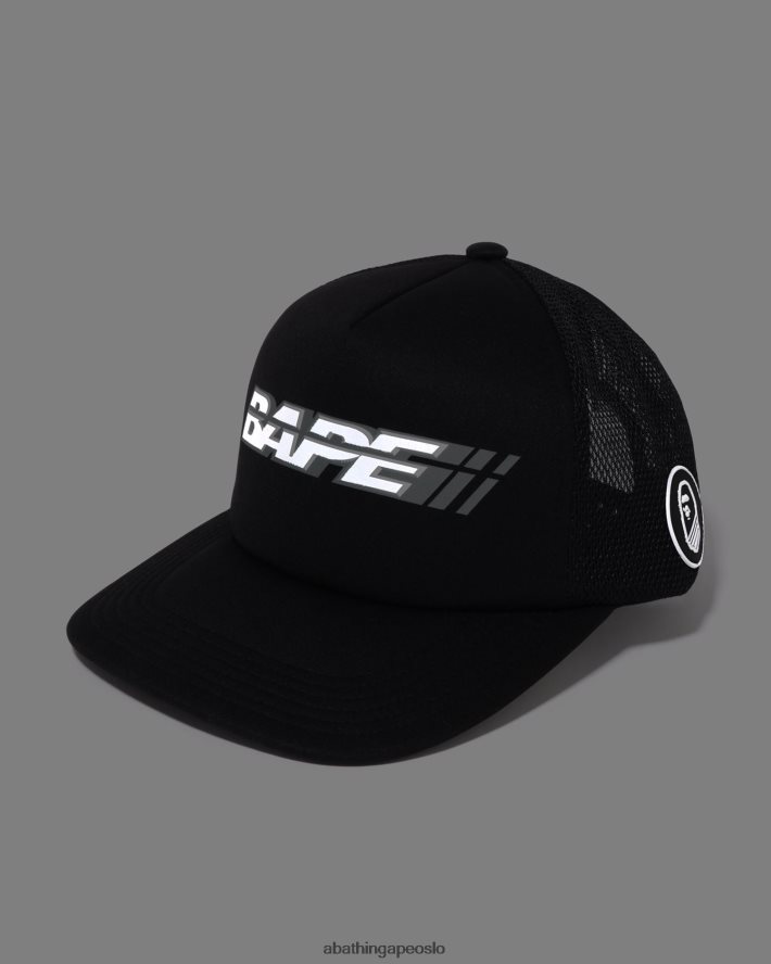 racer nettinghette 6XV620388 svart A Bathing Ape menn