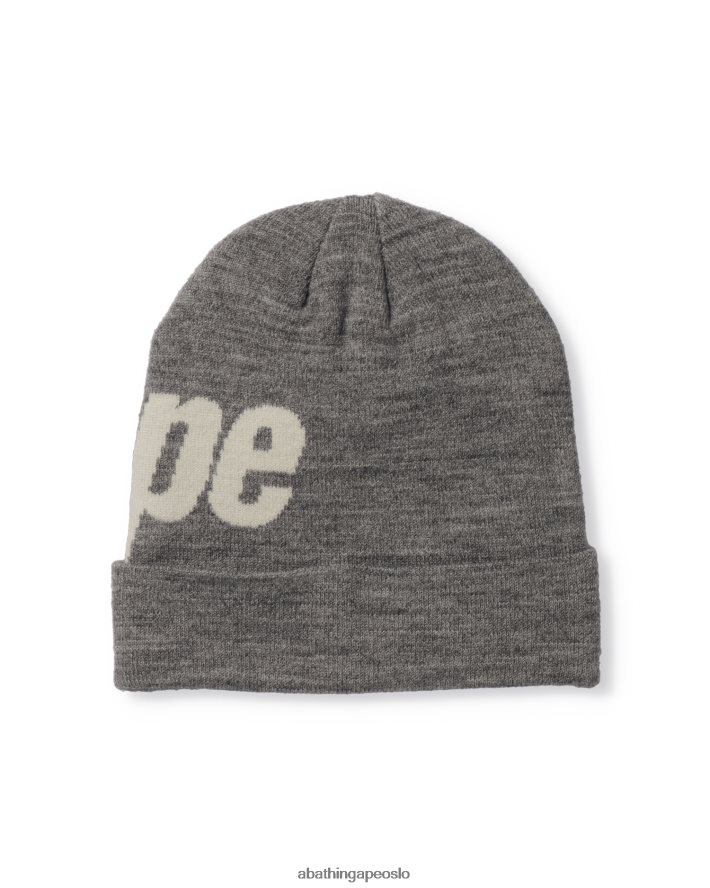 strikke lue 6XV620630 grå A Bathing Ape menn