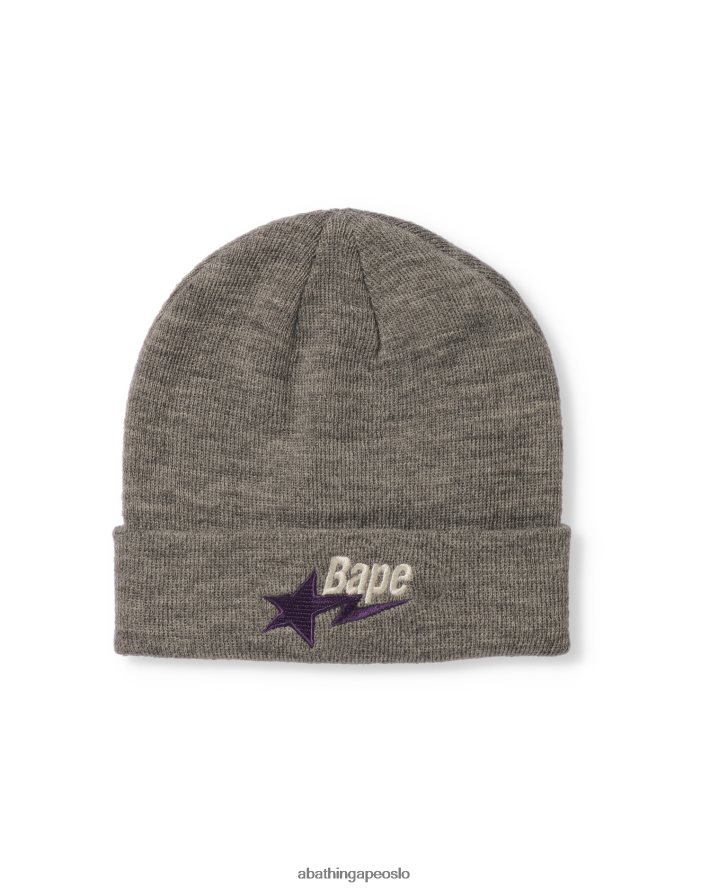 strikke lue 6XV620641 grå A Bathing Ape menn