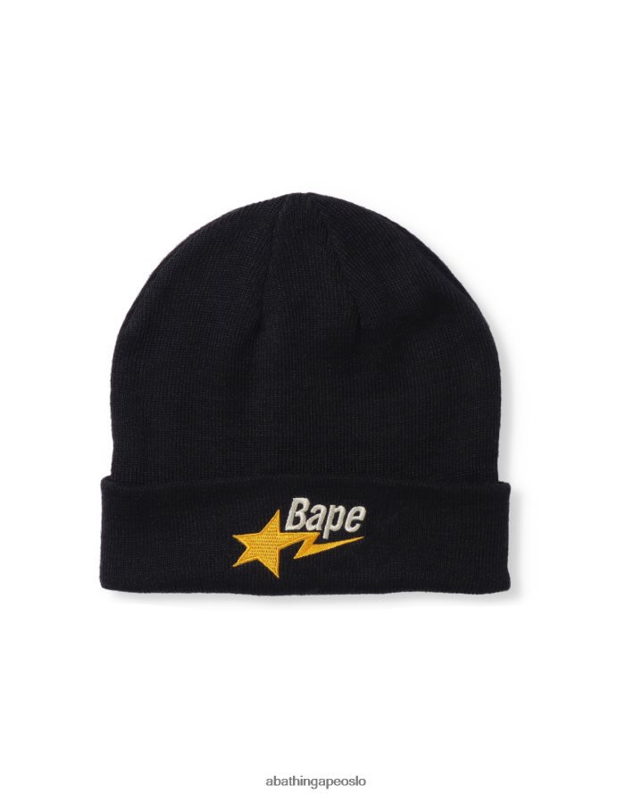 strikke lue 6XV620642 marineblå A Bathing Ape menn