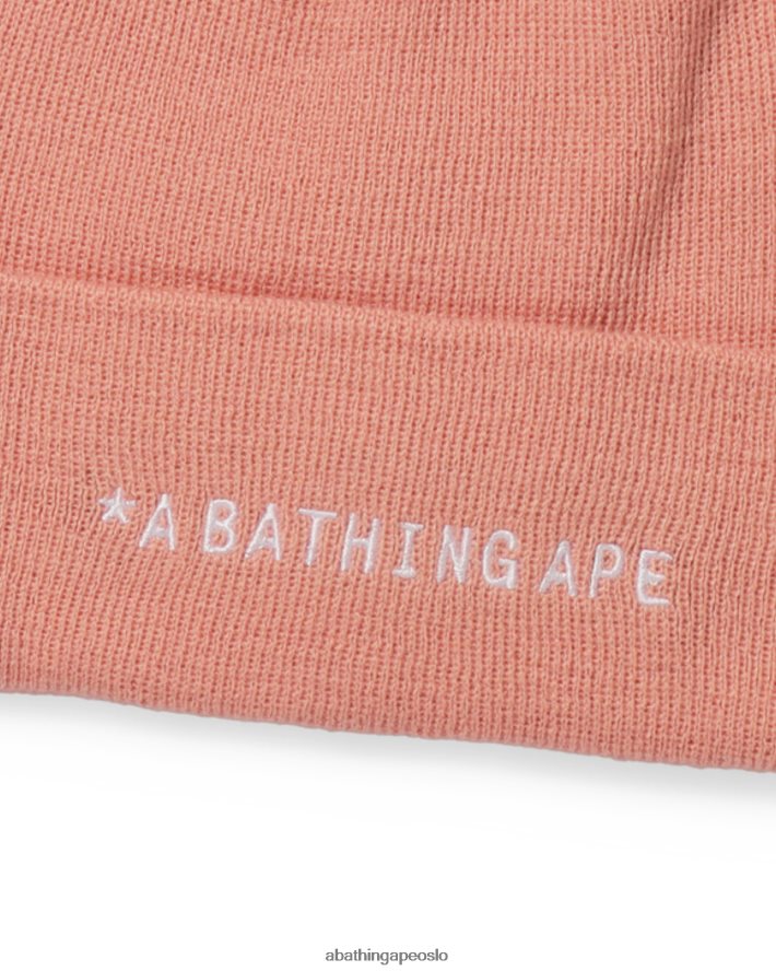 strikket lue 6XV620639 rosa A Bathing Ape menn