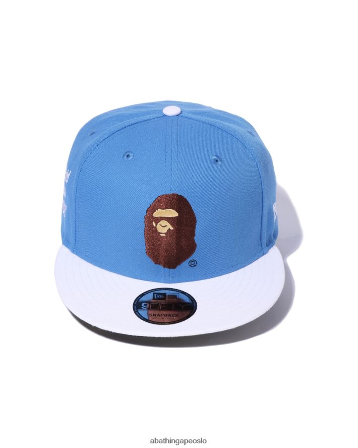 x new era head 9 fifty cap 6XV620562 blå A Bathing Ape menn
