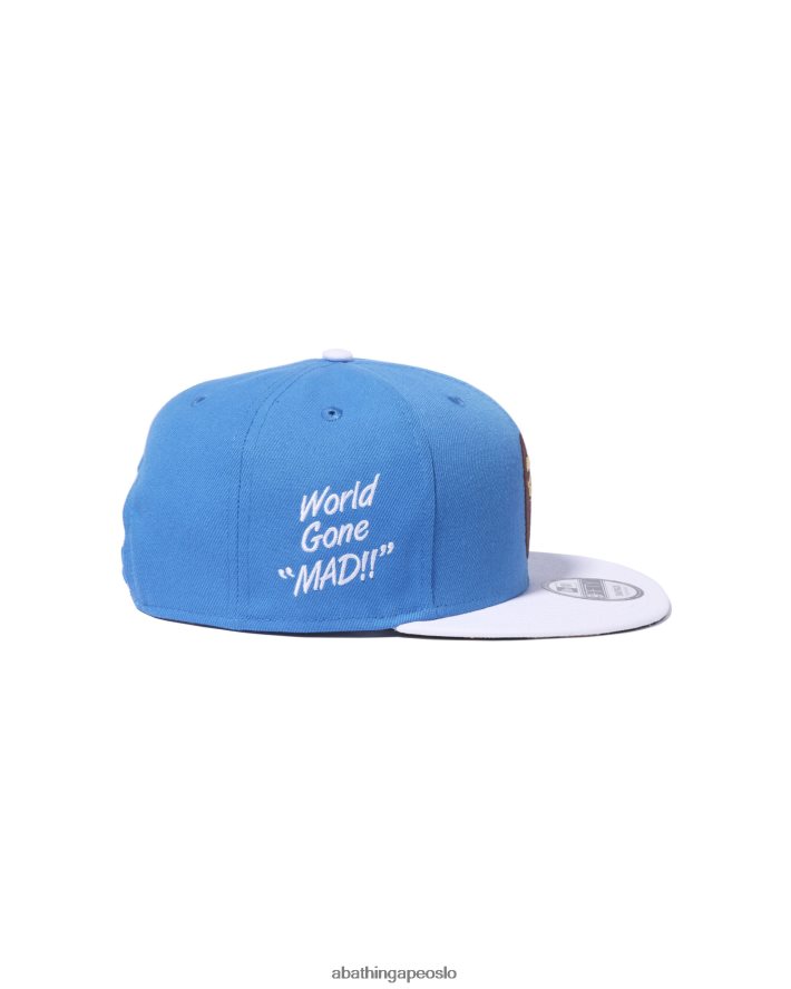 x new era head 9 fifty cap 6XV620562 blå A Bathing Ape menn