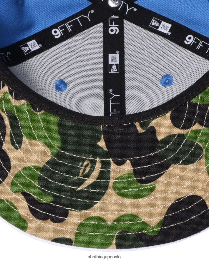 x new era head 9 fifty cap 6XV620562 blå A Bathing Ape menn