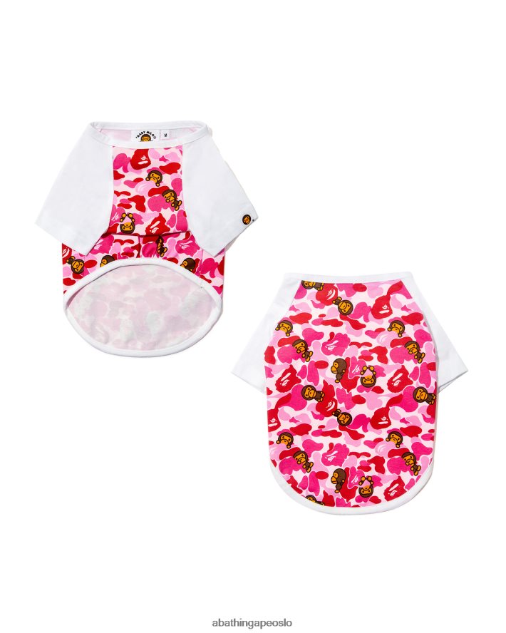 milo kjæledyr t-skjorte 6XV6201178 karminrose A Bathing Ape menn