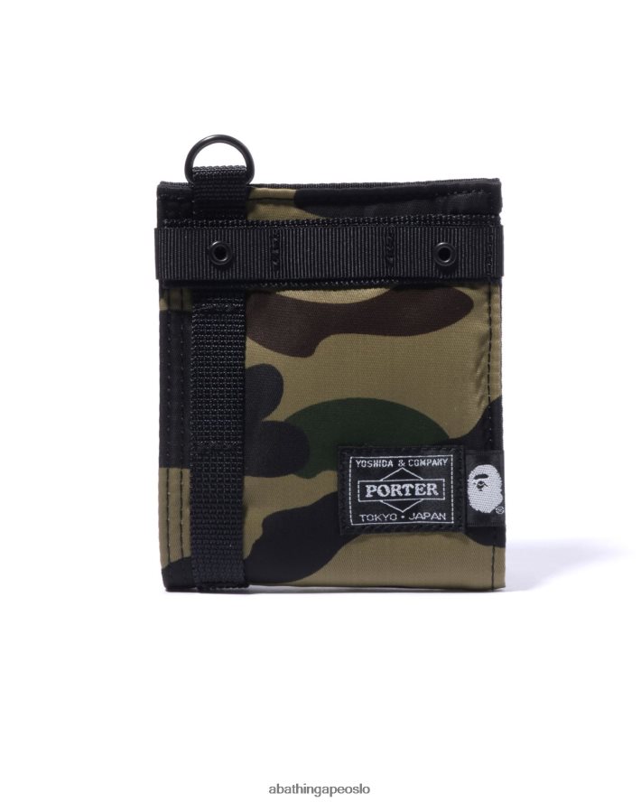 porter 1st camo lommebok 6XV620573 militærgrønn A Bathing Ape menn