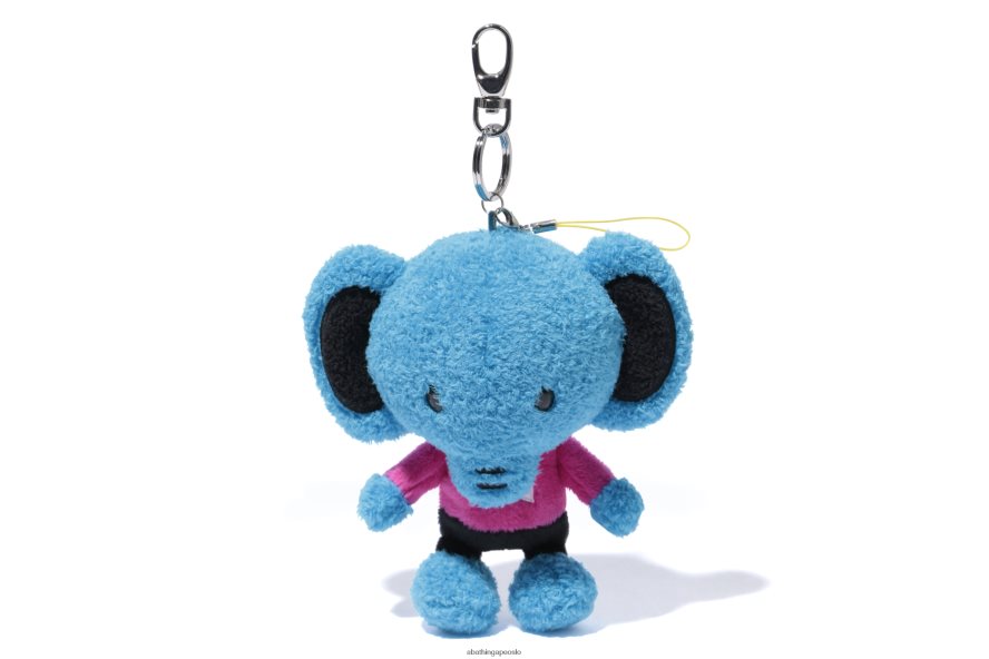 eleph plysj nøkkelring 6XV6201180 blå A Bathing Ape menn