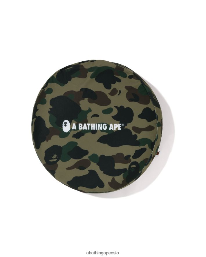 1. camo sirkel luftige perler pute 6XV620487 militærgrønn A Bathing Ape menn