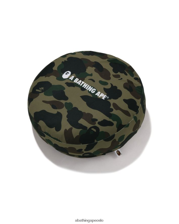 1. camo sirkel luftige perler pute 6XV620487 militærgrønn A Bathing Ape menn