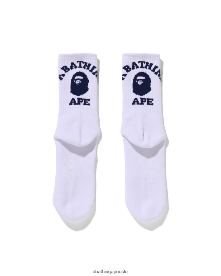 college sokker 6XV620587 blå A Bathing Ape menn