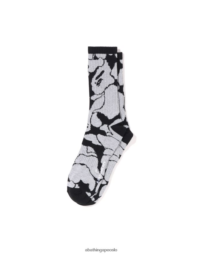 reflekterende camo-sokker 6XV620407 svart A Bathing Ape menn