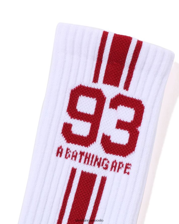 sportssokker 6XV620387 hvit A Bathing Ape menn